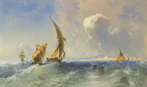 High seas near Alicante